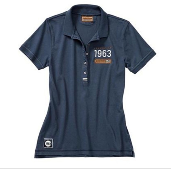 Porshe Driver Selection Women's Blue Polo Shirt SZ M - Picture 1 of 4